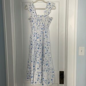 Hill House Home The Ellie Nap Dress in Blue Botanical